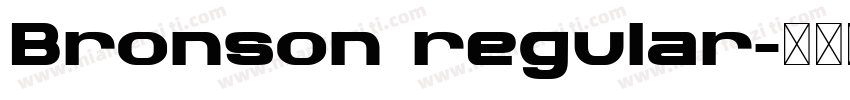 Bronson regular字体转换